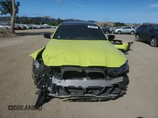 2023 BMW M3 Competition xDrive with VIN WBS43AY01PFN30318, listed as a Copart auction lot 58047995 with 34,312 mi miles and Salvage title. Bid and sale history available at DreamBid. Image 5.