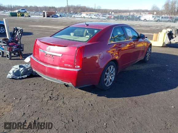 2008 Cadillac CTS RWD w/1SB with VIN 1G6DR57V880198119, listed as a IAAI auction lot 41426637 with 150,388 mi miles. Bid and sale history available at carsss.com. Image 4.