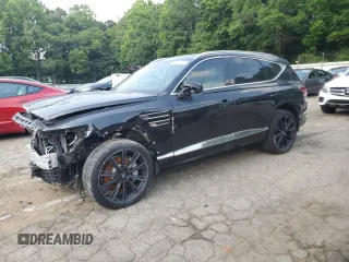 2024 Genesis GV80 z VIN KMUHCESC1RU150930, wystawiony jako Copart lot #57501135 z przebiegiem 22 320 mil mil oraz Szkoda całkowita • Salvage title. Historia ofert i sprzedaży dostępna na DreamBid. Obrazek 1.