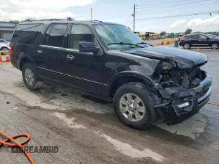 2015 Ford Expedition Max Limited with VIN 1FMJK2AT5FEF27137, listed as a Copart auction lot 63262965 with 113,414 mi miles and Salvage title. Bid and sale history available at DreamBid. Image 4.