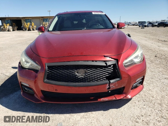 2014 Infiniti Q50 Premium with VIN JN1BV7AP8EM676682, listed as a Copart auction lot 47731195 with 78,902 mi miles and Salvage Title. Bid and sale history available at carsss.com. Image 5.