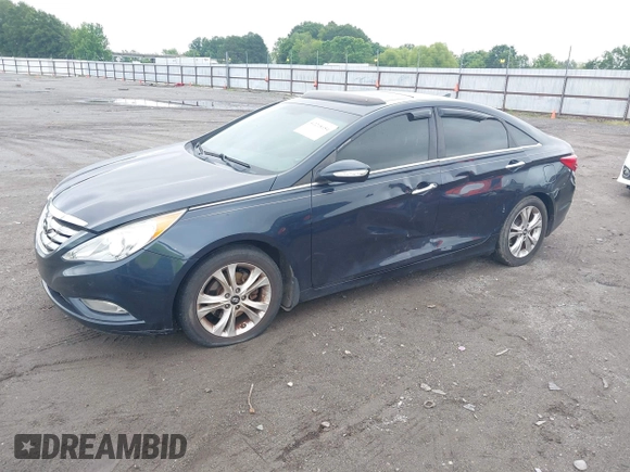 2013 Hyundai Sonata Limited with VIN 5NPEC4AC0DH559912, listed as a IAAI auction lot 42218654 with 156,802 mi miles and . Bid and sale history available at carsss.com. Image 2.