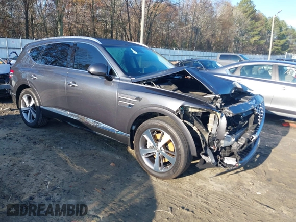 2021 Genesis GV80 with VIN KMUHBDSB1MU060299, listed as a IAAI auction lot 41124819 with 44,465 mi miles and . Bid and sale history available at DreamBid. Image 1.