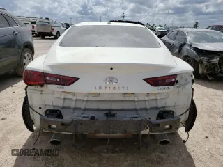 2020 Infiniti Q60 Red Sport 400 with VIN JN1FV7EL4LM460320, listed as a Copart auction lot 47488983 with 57,431 mi miles and . Bid and sale history available at DreamBid. Image 6.