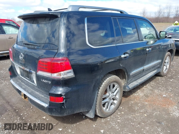 2013 Lexus LX 570 with VIN JTJHY7AX0D4124605, listed as a IAAI auction lot 41913053 with 141,389 mi miles and . Bid and sale history available at DreamBid. Image 4.