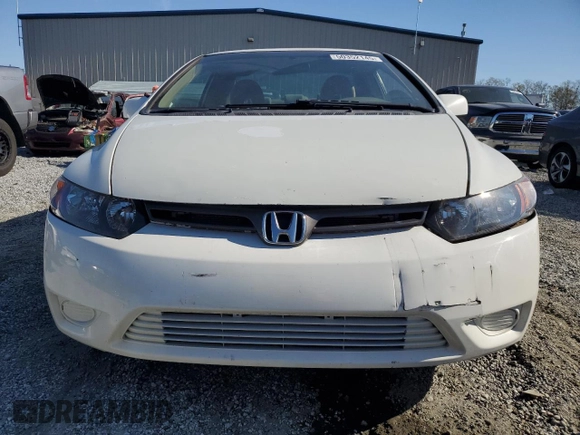 2007 Honda Civic Cpe LX with VIN 2HGFG12647H536132, listed as a Copart auction lot 50352145 with 187,624 mi miles and Salvage Title. Bid and sale history available at carsss.com. Image 5.