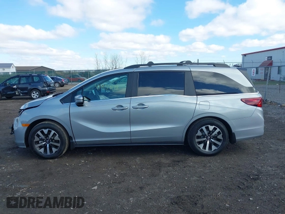 2025 Honda Odyssey EX-L z VIN 5FNRL6H61SB025648, wystawiony jako IAAI lot #41854148 z przebiegiem 202 mil mil oraz . Historia ofert i sprzedaży dostępna na DreamBid. Obrazek 14.