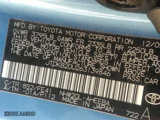 2006 Toyota Prius with VIN JTDKB20U263139846, listed as a IAAI auction lot 41912021 with 201,355 mi miles. Bid and sale history available at carsss.com. Image 9.