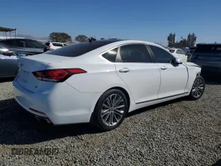 2015 Hyundai Genesis 3.8L with VIN KMHGN4JE2FU079041, listed as a Copart auction lot 46536175 with 109,551 mi miles and Salvage Title. Bid and sale history available at DreamBid. Image 3.