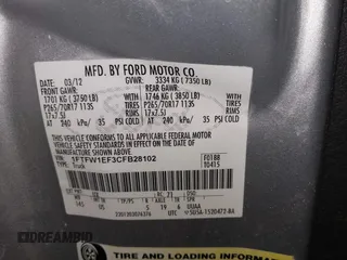 2012 Ford F-150 XL with VIN 1FTFW1EF3CFB28102, listed as a IAAI auction lot 41397526 with 172,630 mi miles. Bid and sale history available at carsss.com. Image 9.