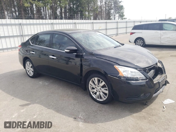 2015 Nissan Sentra SL with VIN 3N1AB7AP6FY234759, listed as a Copart auction lot 49855265 with 96,186 mi miles and Salvage Title. Bid and sale history available at DreamBid. Image 4.