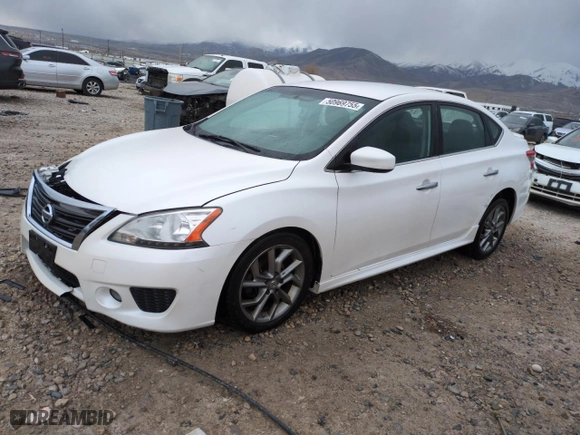 2013 Nissan Sentra SV with VIN 3N1AB7AP6DL690173, listed as a Copart auction lot 50969755 with 114,304 mi miles and Salvage Title. Bid and sale history available at carsss.com. Image 1.