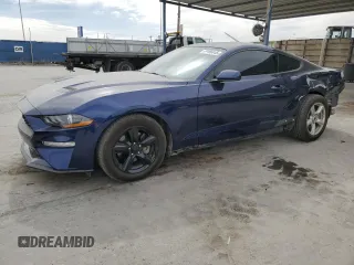 2019 Ford Mustang EcoBoost z VIN 1FA6P8TH4K5130686, wystawiony jako Copart lot #45486445 z przebiegiem 47 934 mil mil oraz Szkoda całkowita • Salvage title. Historia ofert i sprzedaży dostępna na DreamBid. Obrazek 1.