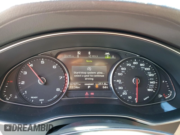 2019 Audi A6 Premium z VIN WAUD8AF27KN127243, wystawiony jako Copart lot #41983915 z przebiegiem 67 071 mil mil oraz Szkoda całkowita • Salvage title. Historia ofert i sprzedaży dostępna na DreamBid. Obrazek 9.