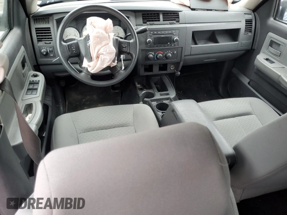 2009 Dodge Dakota SXT with VIN 1D7HE38K39S778117, listed as a Copart auction lot 80775004 with Not Provided miles and Salvage Title. Bid and sale history available at DreamBid. Image 8.