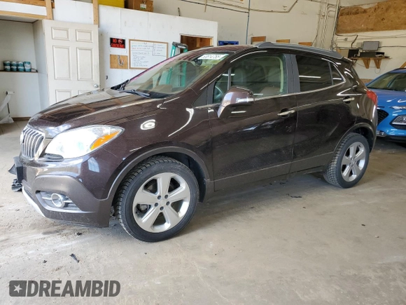 2016 Buick Encore Leather with VIN KL4CJCSB9GB595143, listed as a Copart auction lot 53814755 with 167,232 mi miles and Salvage Title. Bid and sale history available at carsss.com. Image 1.