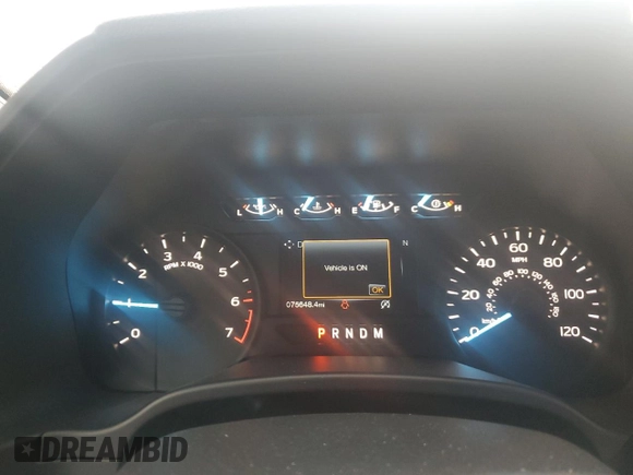 2020 Ford F-150 XL with VIN 1FTEX1C52LKE37506, listed as a Copart auction lot 50596575 with 75,648 mi miles and Salvage Title. Bid and sale history available at DreamBid. Image 9.