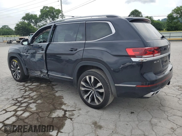 2022 Volkswagen Atlas SEL Premium R-Line with VIN 1V2FR2CA7NC518322, listed as a Copart auction lot 57671035 with 61,653 mi miles and Clean title. Bid and sale history available at DreamBid. Image 2.