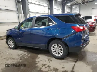 2021 Chevrolet Equinox LT with VIN 2GNAXUEV3M6143606, listed as a Copart auction lot 52160375 with 90,449 mi miles and Salvage Title. Bid and sale history available at DreamBid. Image 2.
