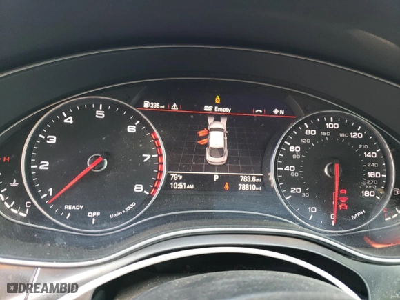 2018 Audi A7 Prestige with VIN WAU23AFC8JN068460, listed as a Copart auction lot 70421934 with 78,810 mi miles and Salvage Title. Bid and sale history available at carsss.com. Image 9.