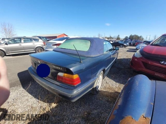 1995 BMW 3 Series 318iC with VIN WBABK6328SED18313, listed as a Copart auction lot 51153305 with 285,000 mi miles and Salvage Title. Bid and sale history available at carsss.com. Image 4.