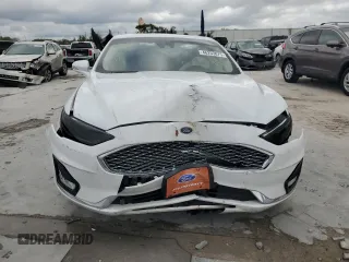 2019 Ford Fusion Hybrid Titanium with VIN 3FA6P0RU4KR155929, listed as a Copart auction lot 46253875 with 0 mi miles and Non Repairable. Bid and sale history available at carsss.com. Image 5.