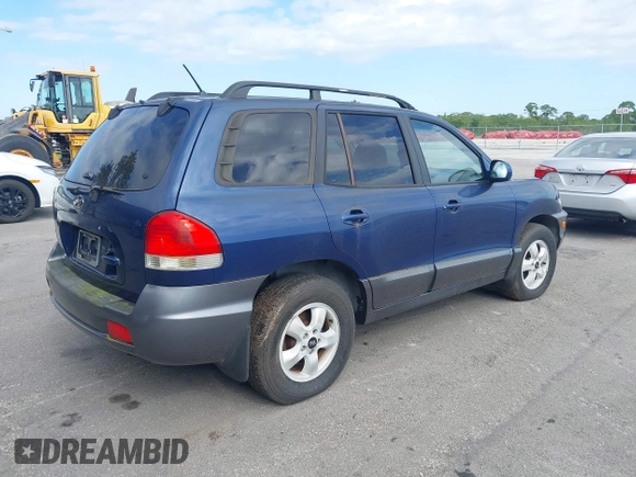 2006 Hyundai Santa Fe GLS with VIN KM8SC13D76U090698, listed as a IAAI auction lot 42005394 with 1 mi miles. Bid and sale history available at carsss.com. Image 4.
