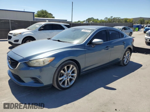 2014 Mazda 6 i Touring with VIN JM1GJ1T66E1116919, listed as a Copart auction lot 49992645 with 141,504 mi miles and Salvage title. Bid and sale history available at DreamBid. Image 2.