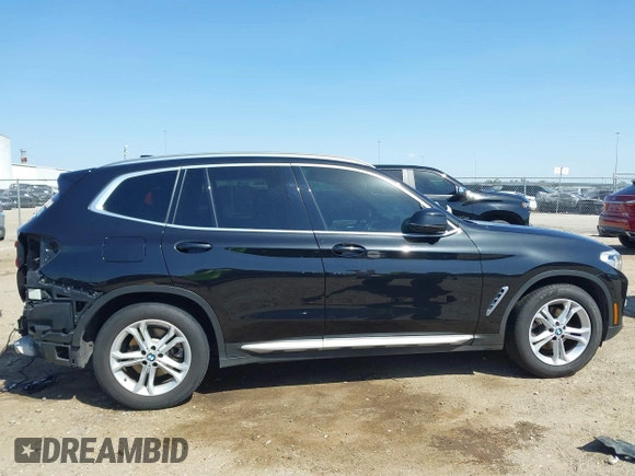 2021 BMW X3 sDrive30i with VIN 5UXTY3C09M9F84579, listed as a IAAI auction lot 41853738 with 56,809 mi miles and . Bid and sale history available at DreamBid. Image 14.