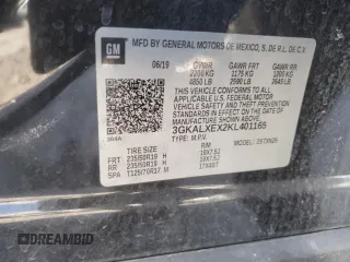 2019 GMC Terrain Denali with VIN 3GKALXEX2KL401165, listed as a Copart auction lot 42923105 with 73,776 mi miles and Salvage Title. Bid and sale history available at carsss.com. Image 16.