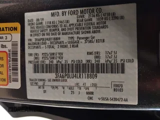 2020 Ford Fusion SE z VIN 3FA6P0LU4LR118809, wystawiony jako IAAI lot #41952995 z przebiegiem 35 353 mil mil oraz . Historia ofert i sprzedaży dostępna na DreamBid. Obrazek 9.