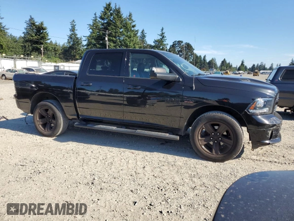 2015 Ram 1500 Sport with VIN 1C6RR7MT1FS765801, listed as a Copart auction lot 64068035 with 88,783 mi miles and Salvage title. Bid and sale history available at DreamBid. Image 4.