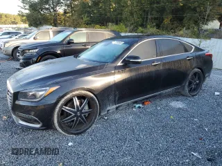 2018 Genesis G80 5.0L Ultimate with VIN KMHGN4JF4JU239874, listed as a Copart auction lot 77763484 with 158,282 mi miles and Clean Title. Bid and sale history available at carsss.com. Image 1.