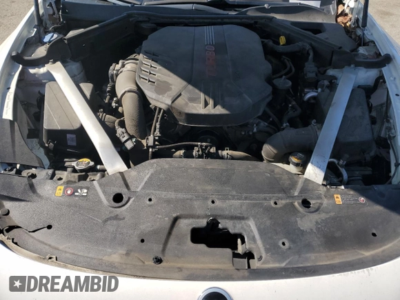 2019 Kia Stinger GT with VIN KNAE35LC9K6052417, listed as a Copart auction lot 46879775 with Not Provided miles and Salvage Title. Bid and sale history available at carsss.com. Image 12.
