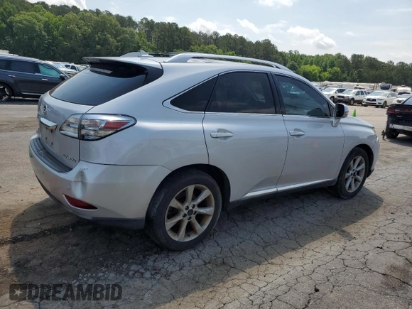 2012 Lexus RX 350 with VIN 2T2ZK1BA0CC069676, listed as a Copart auction lot 57486935 with 22,855 mi miles and Clean title. Bid and sale history available at DreamBid. Image 3.