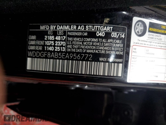 2014 Mercedes-Benz C 300 Sport with VIN WDDGF8AB5EA956772, listed as a Copart auction lot 51590945 with 85,121 mi miles and Clean Title. Bid and sale history available at DreamBid. Image 12.