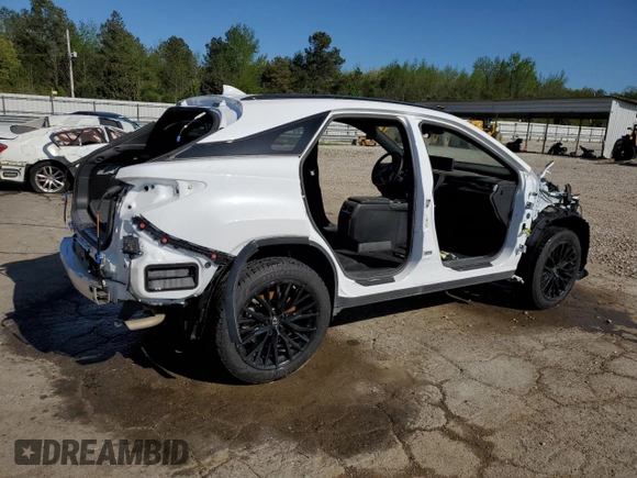 2022 Lexus RX 350 F Sport with VIN 2T2YZMDA7NC346980, listed as a Copart auction lot 50505975 with Not provided miles and Salvage title. Bid and sale history available at DreamBid. Image 3.