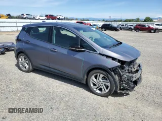 2023 Chevrolet Bolt EV 1LT with VIN 1G1FW6S09P4124885, listed as a Copart auction lot 57169545 with 47,426 mi miles and Salvage title. Bid and sale history available at DreamBid. Image 4.