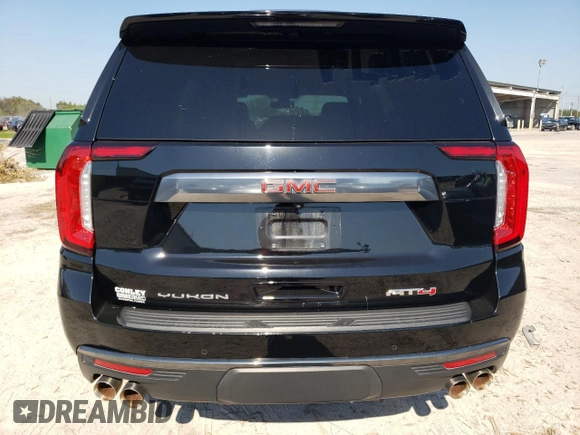 2022 GMC Yukon AT4 with VIN 1GKS2CKL8NR164924, listed as a Copart auction lot 75658914 with 0 mi miles and Salvage Title. Bid and sale history available at carsss.com. Image 6.