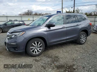 2022 Honda Pilot EX-L with VIN 5FNYF6H5XNB036016, listed as a Copart auction lot 50048985 with 26,259 mi miles and Salvage Title. Bid and sale history available at carsss.com. Image 1.
