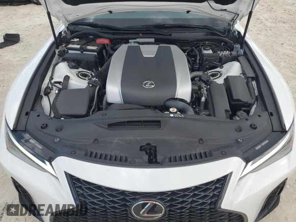 2024 Lexus IS 350 F Sport with VIN JTHBZ1B29R5077757, listed as a Copart auction lot 56960195 with 13,003 mi miles and Salvage title. Bid and sale history available at DreamBid. Image 11.
