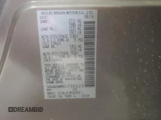2014 Nissan Pathfinder S with VIN 5N1AR2MM9EC730123, listed as a Copart auction lot 62075985 with 181,102 mi miles and Salvage title. Bid and sale history available at DreamBid. Image 14.