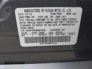 2014 Infiniti Q50 Premium z VIN JN1BV7AP8EM674625, wystawiony jako IAAI lot #41922173 z przebiegiem Nie podano mil oraz . Historia ofert i sprzedaży dostępna na DreamBid. Obrazek 9.