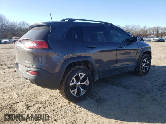2017 Jeep Cherokee Trailhawk L Plus with VIN 1C4PJMBB5HW537036, listed as a Copart auction lot 42031035 with 115,732 mi miles and Salvage Title. Bid and sale history available at carsss.com. Image 3.