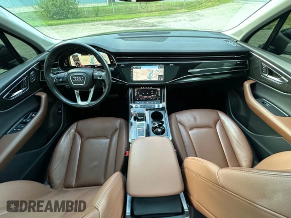 2021 Audi Q7 Premium Plus z VIN WA1LXAF78MD017379, wystawiony jako Copart lot #65096125 z przebiegiem 104 318 mil mil oraz Czysty tytuł • Clean title. Historia ofert i sprzedaży dostępna na DreamBid. Obrazek 9.
