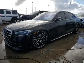 2023 Mercedes-Benz S-Class S 500 with VIN W1K6G6DB2PA174022, listed as a Copart auction lot 74683414 with 0 mi miles and Salvage Title. Bid and sale history available at carsss.com. Image 1.