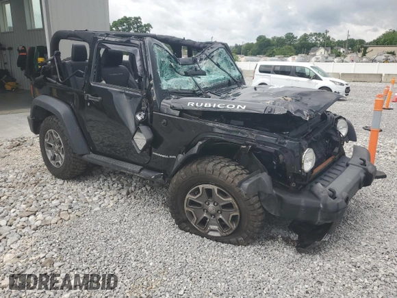 2015 Jeep Wrangler Rubicon with VIN 1C4HJWCG0FL755717, listed as a Copart auction lot 61375435 with 153,207 mi miles and Salvage title. Bid and sale history available at DreamBid. Image 4.