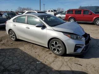 2021 Kia Forte LXS with VIN 3KPF24ADXME378045, listed as a Copart auction lot 46433455 with 58,346 mi miles and Salvage Title. Bid and sale history available at carsss.com. Image 4.