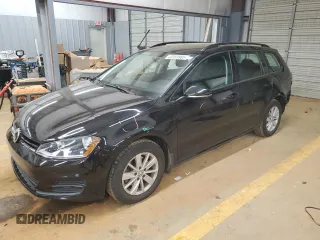 2016 Volkswagen Golf SportWagen TSI S with VIN 3VWC17AUXGM505701, listed as a Copart auction lot 43353905 with 64,894 mi miles and Salvage Title. Bid and sale history available at carsss.com. Image 1.