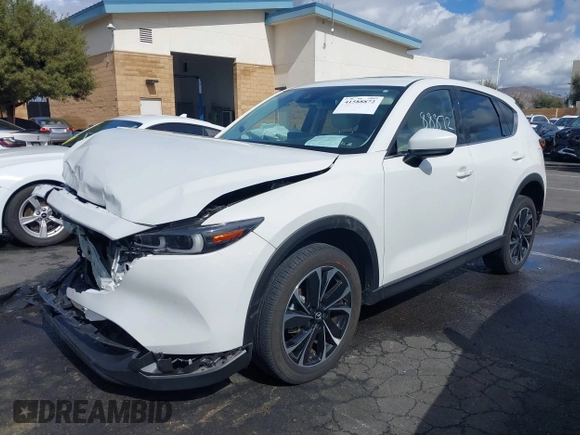 2023 Mazda CX-5 2.5 S Premium Plus Package with VIN JM3KFBEM4P0112803, listed as a IAAI auction lot 41588872 with 25,087 mi miles. Bid and sale history available at carsss.com. Image 17.